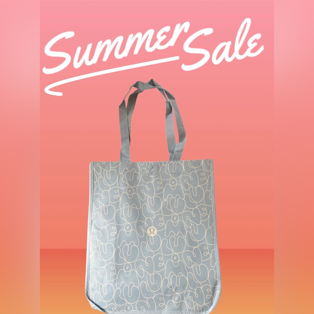 Brand New LULULEMON Summer '25 Reusable small Shopping Tote Bag DAYDREAM BLUE